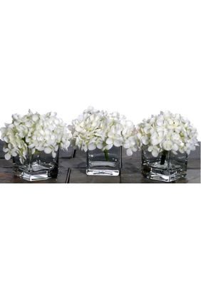 Artificial Mini Hydrangea Set, Pack of 3