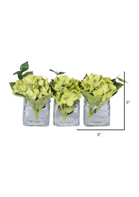 Green Hydrangea in Cubes