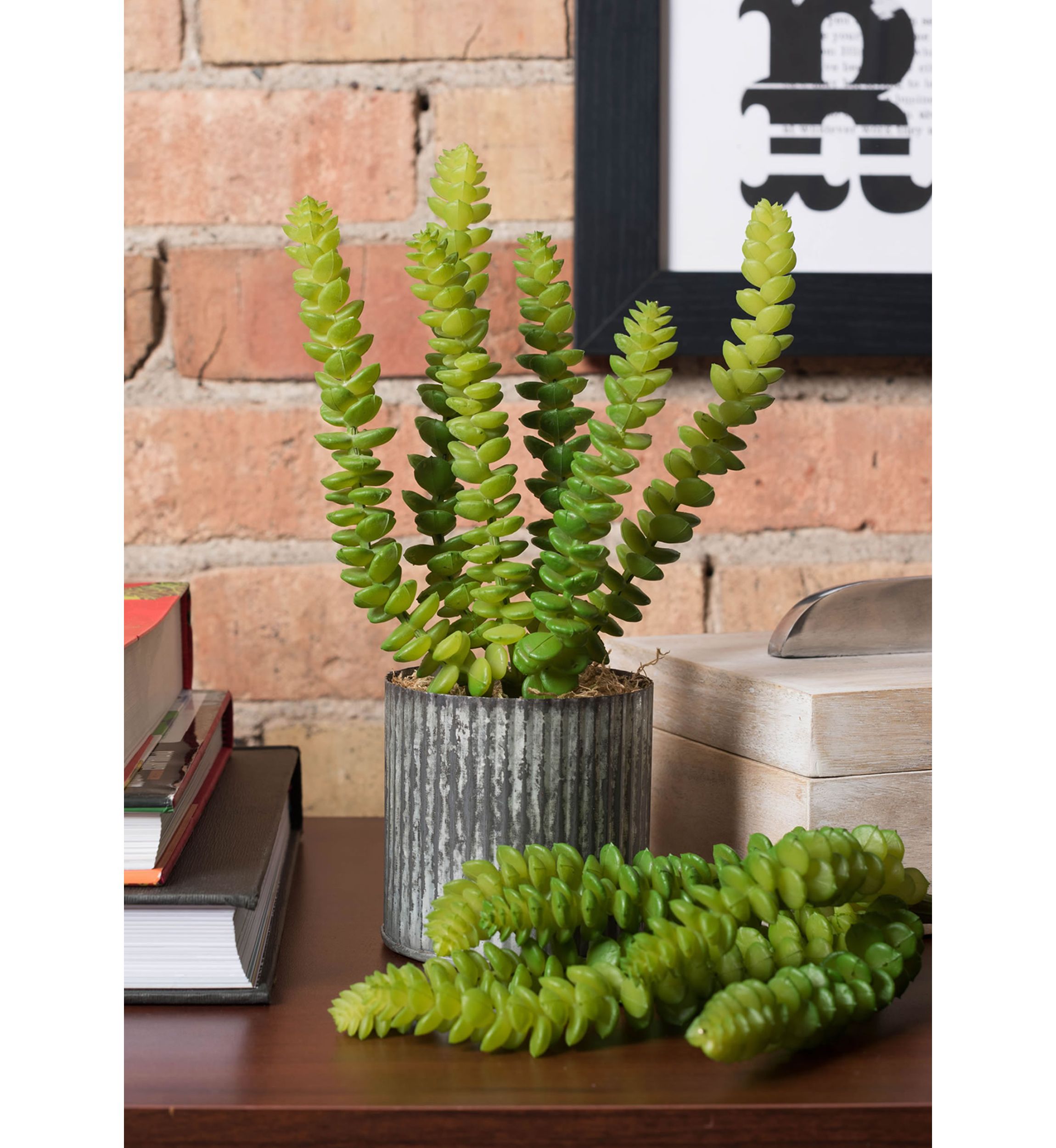 Soft Plastic Green Mini Plants - Set of 3