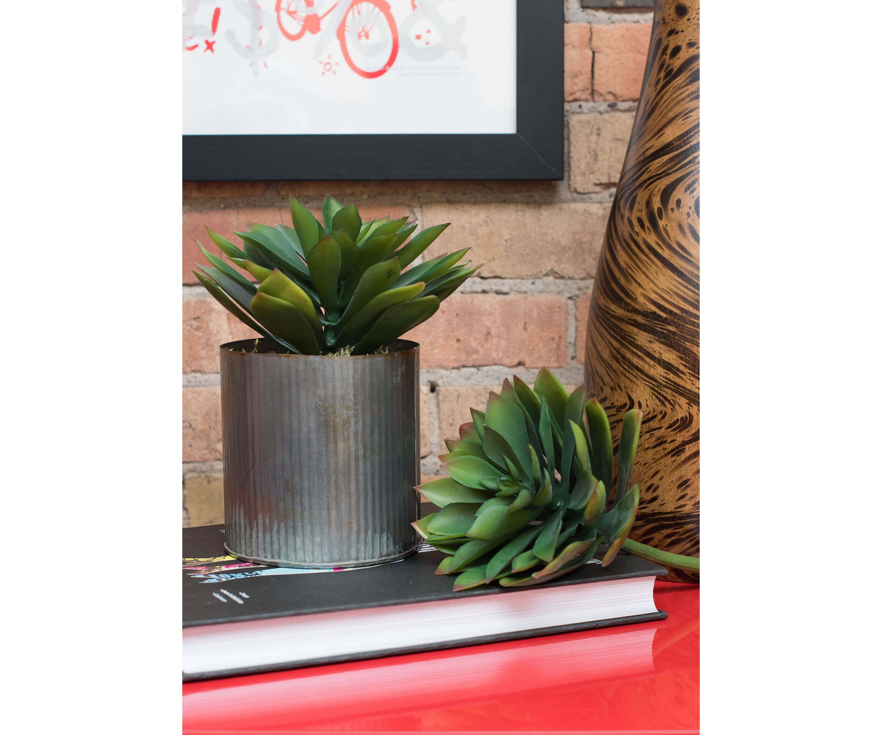 Green Cactus Stem - Set of 3