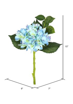 Short Stem Blue Hydrangea - Set of 3