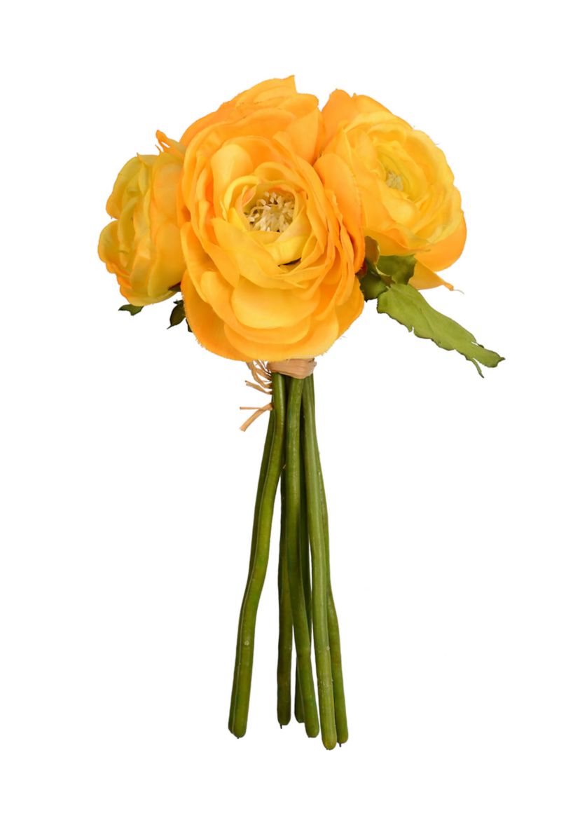 Mini Yellow Ranunculus Spray - Set of 3