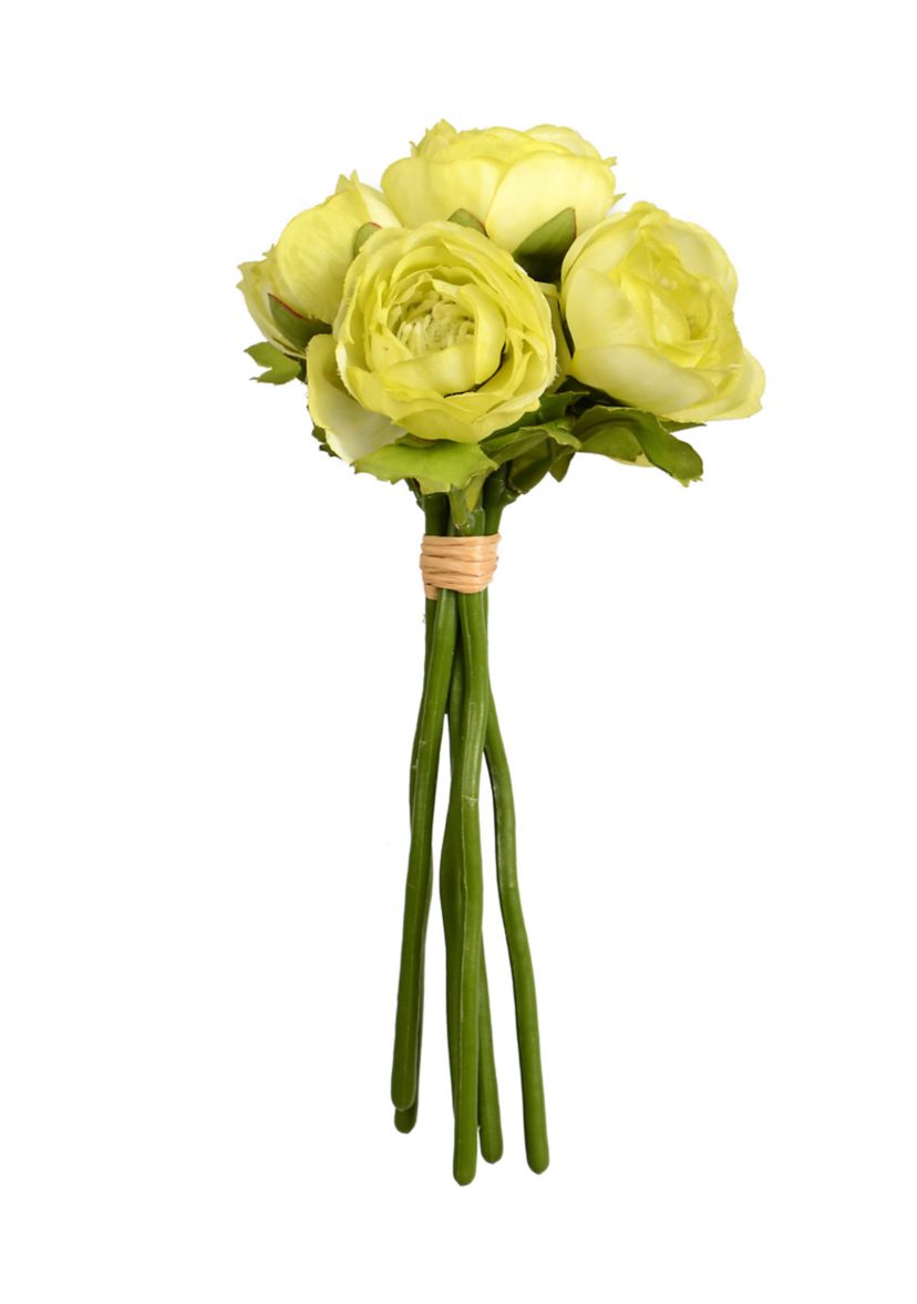Mini Spring Green Ranunculus Spray - Set of 3