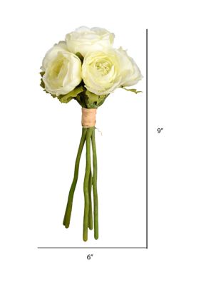 Mini White Ranunculus Spray - Set of 3