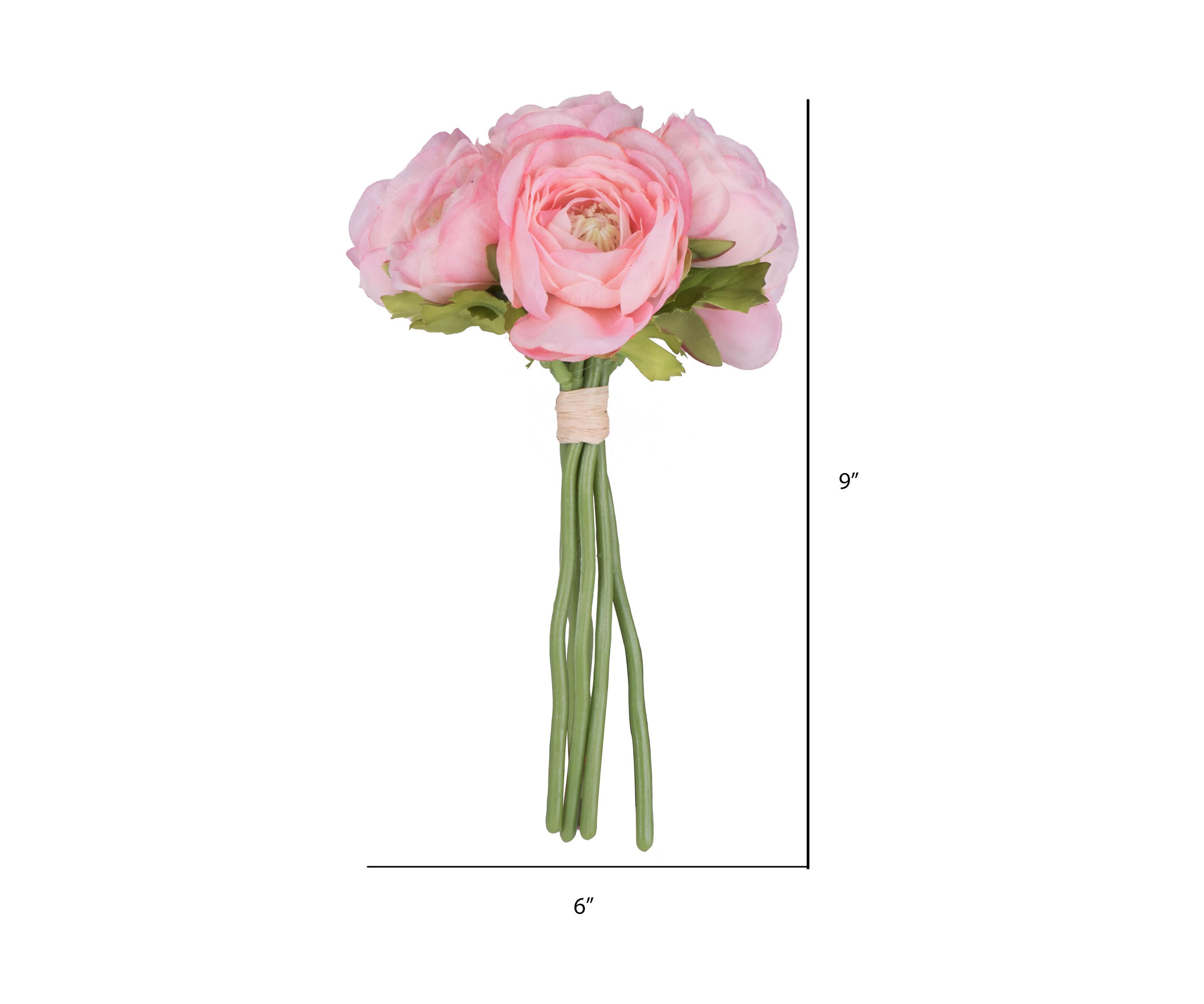 Mini Pink Ranunculus Spray - Set of 3