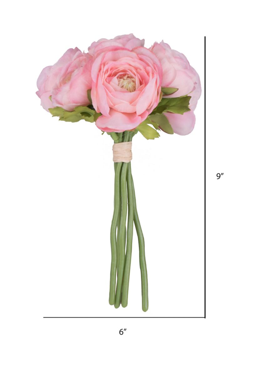 Mini Pink Ranunculus Spray - Set of 3