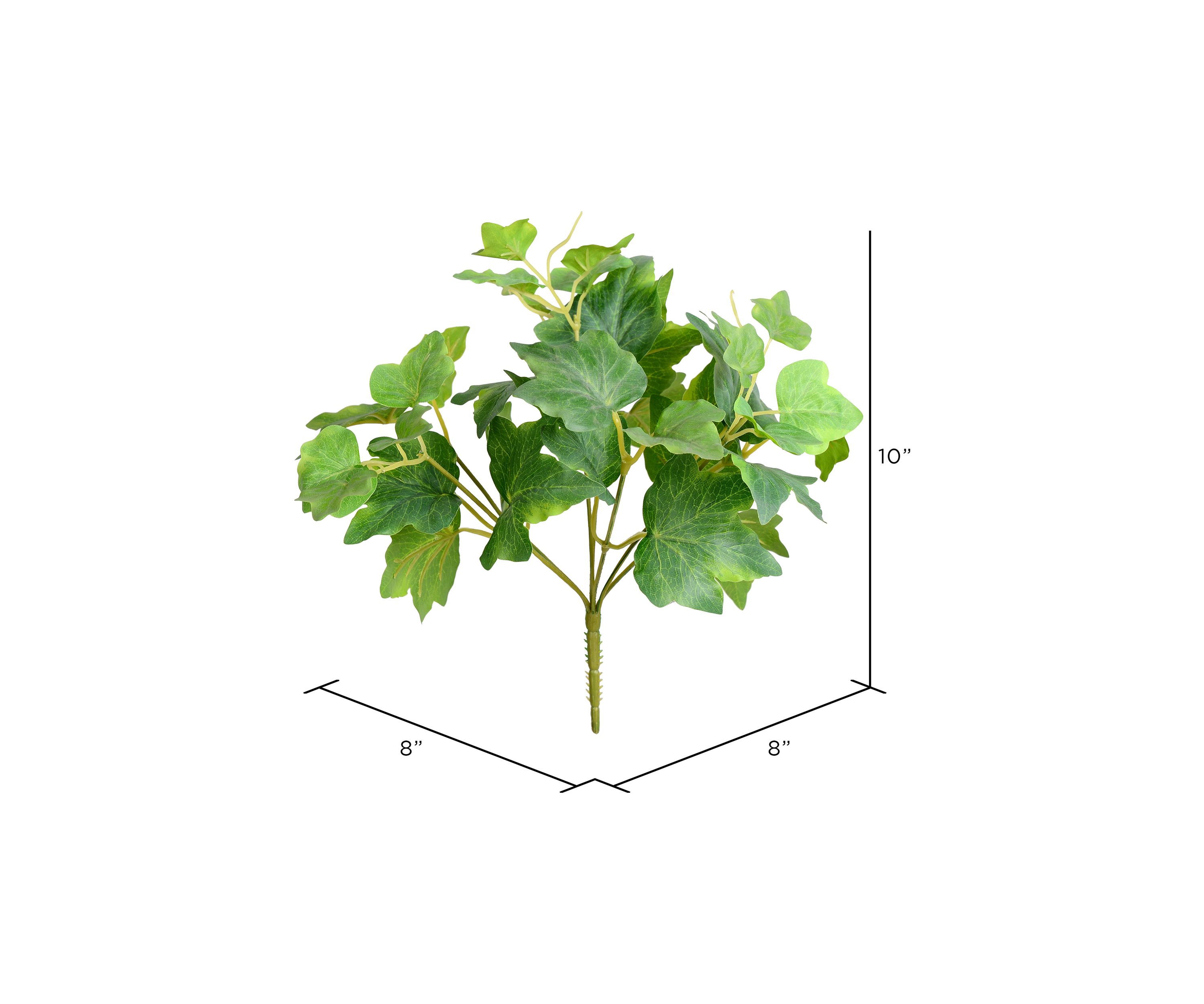 Green Ivy Real Touch Bush - Set of 6