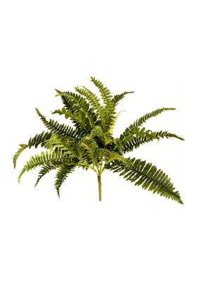 19 Inch Artificial Green Boston Fern Bush