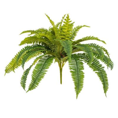 Vickerman 19" Artificial Green Boston Fern Bush
