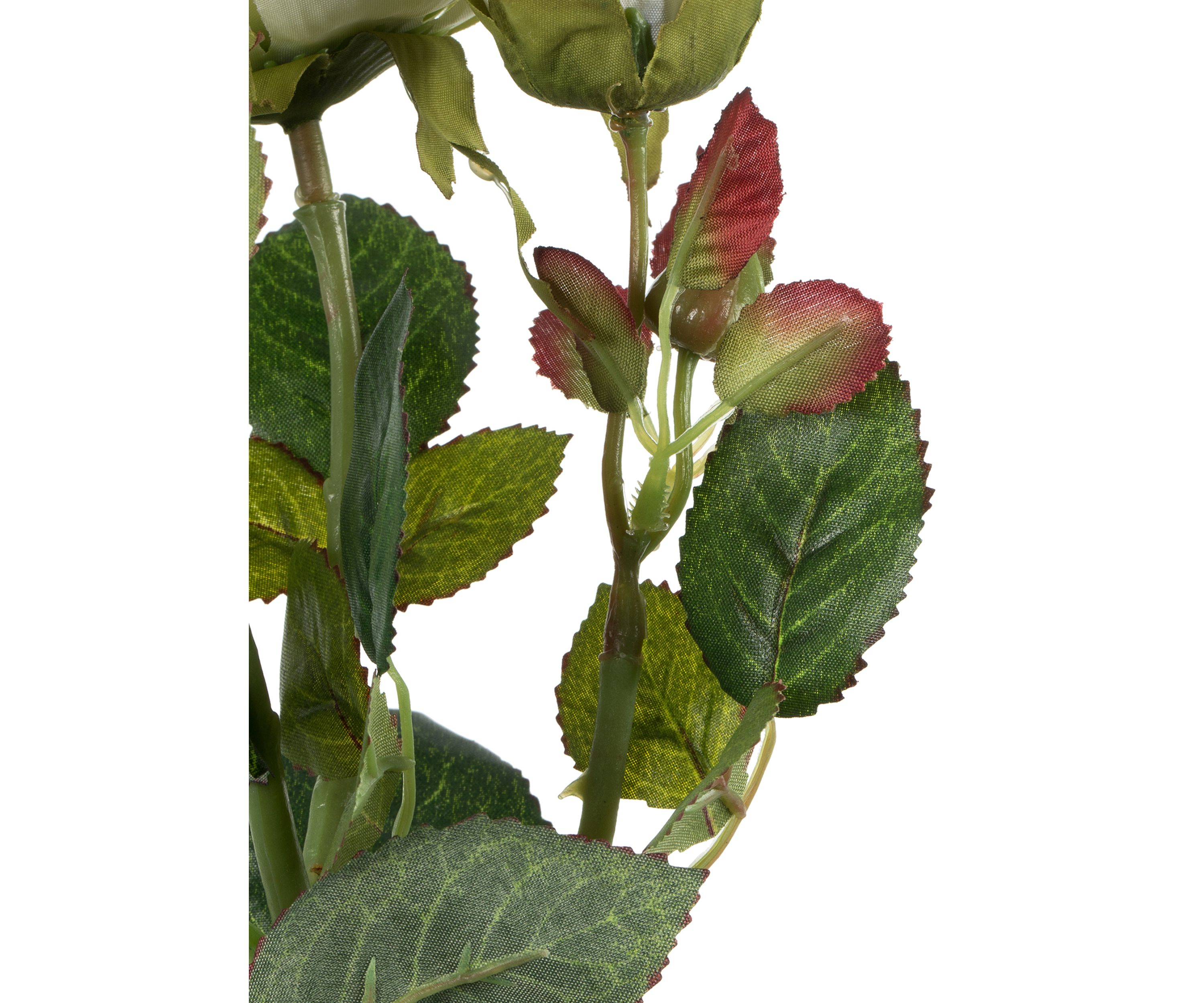 White Rose Stem - Set of 3