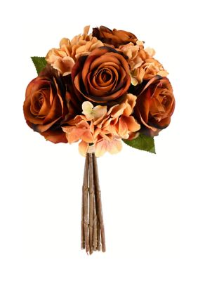 Brown Rose and Hydrangea Bouquet