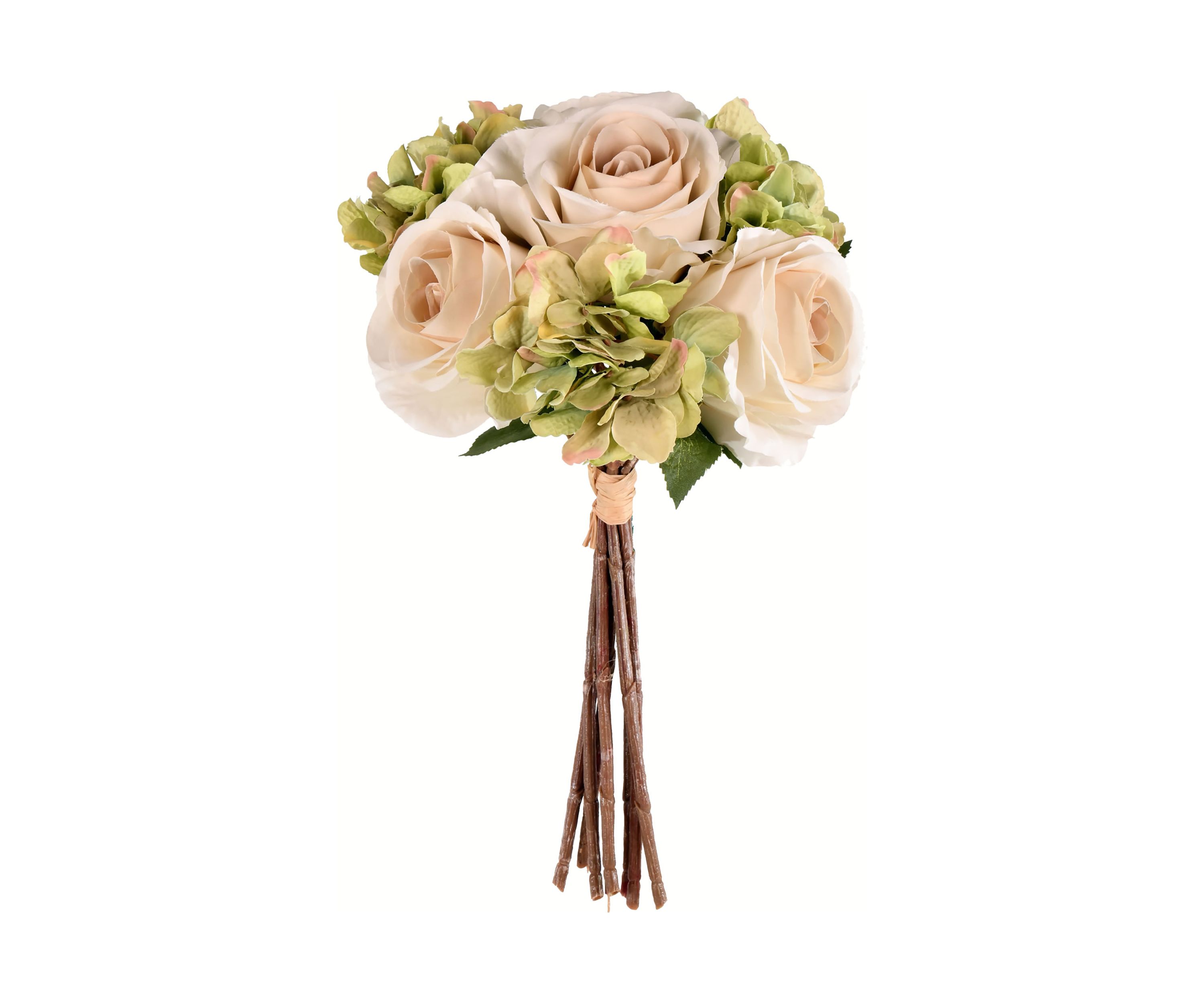 Green Ivory Rose Hydrangea Bouquet