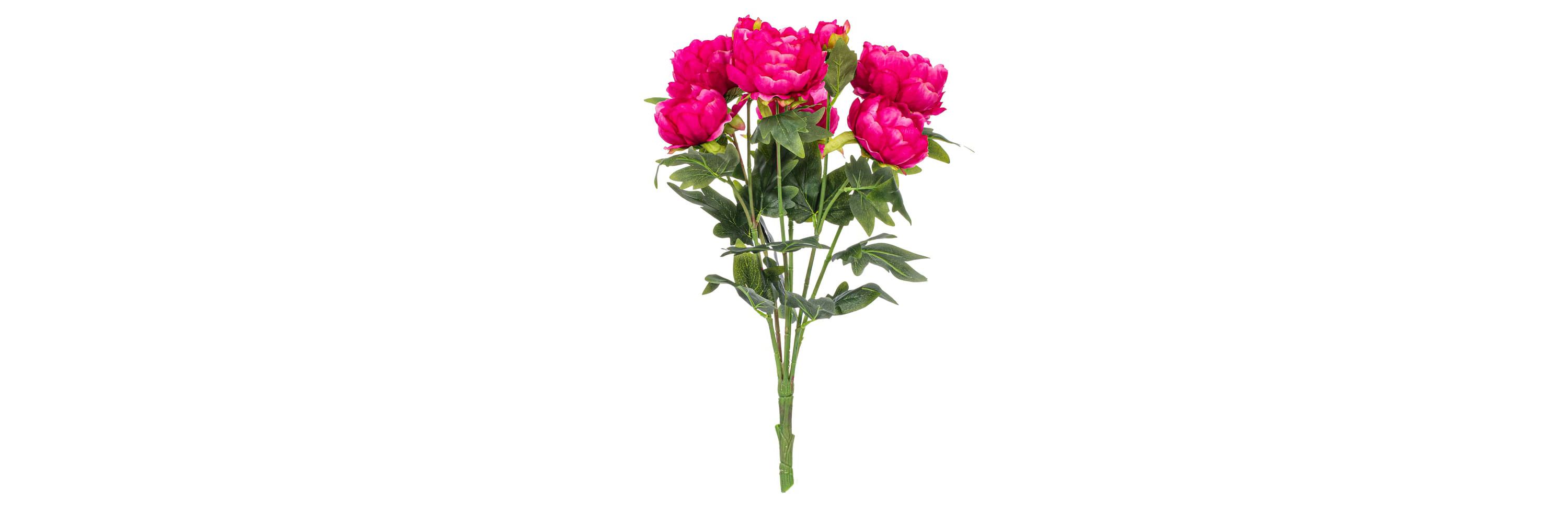 Vickerman 19" Artificial Fuchsia Peony Bush.