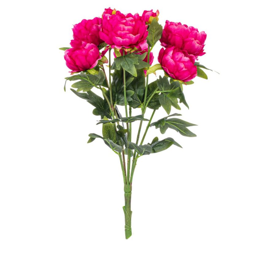 Vickerman 19" Artificial Fuchsia Peony Bush.