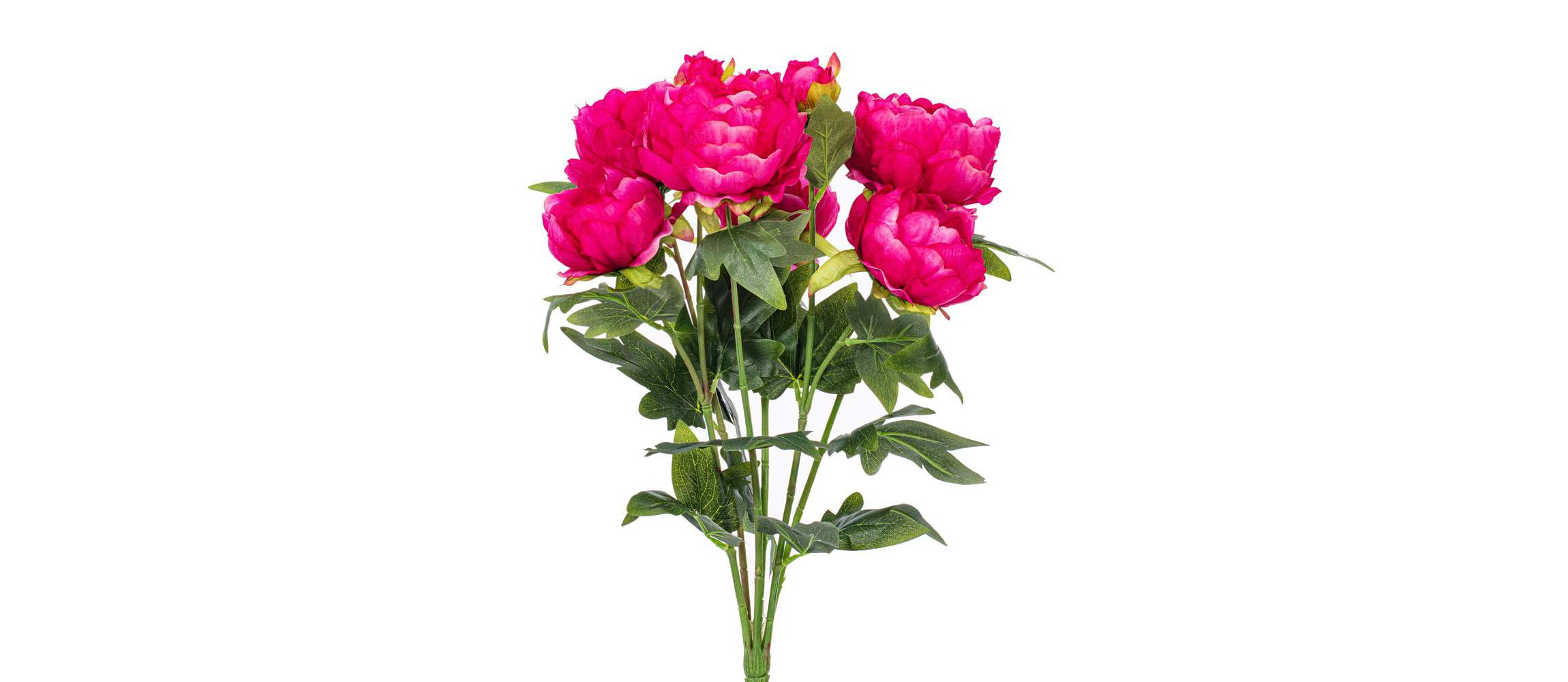Vickerman 19" Artificial Fuchsia Peony Bush.