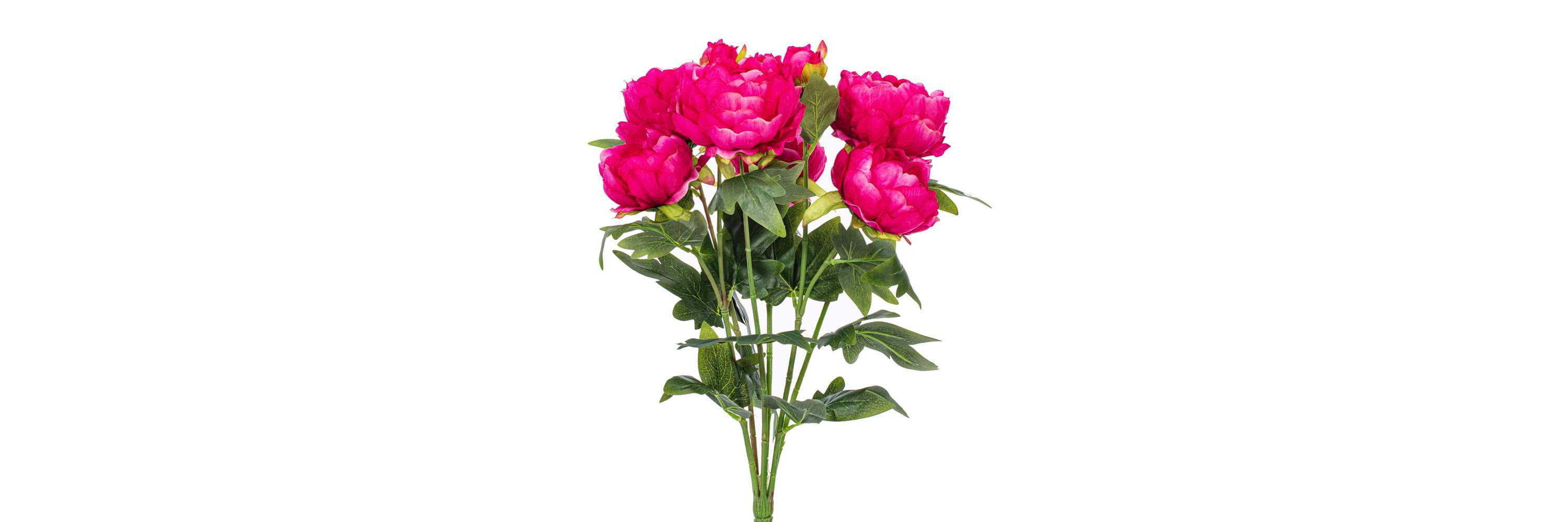 Vickerman 19" Artificial Fuchsia Peony Bush.