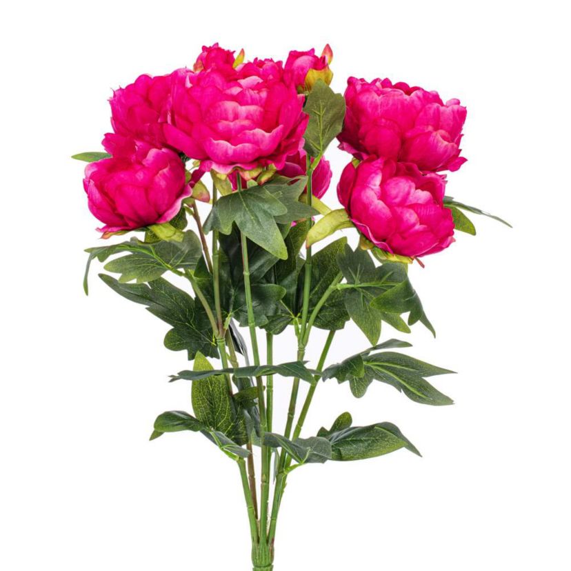 Vickerman 19" Artificial Fuchsia Peony Bush.