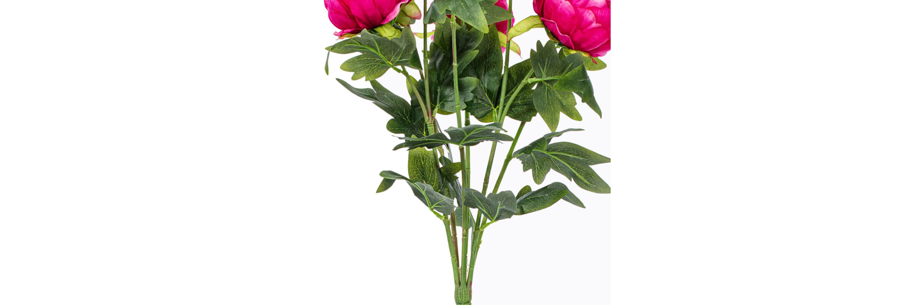 Vickerman 19" Artificial Fuchsia Peony Bush.