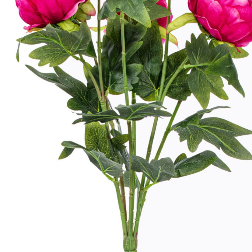 Vickerman 19" Artificial Fuchsia Peony Bush.