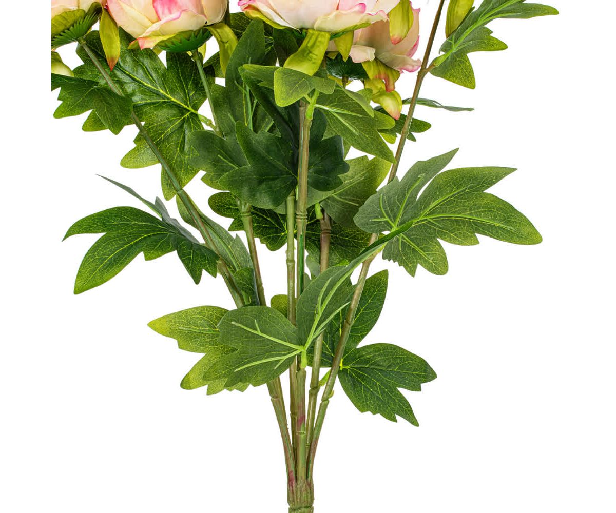 Vickerman 19" Artificial Light Pink Peony Bush.
