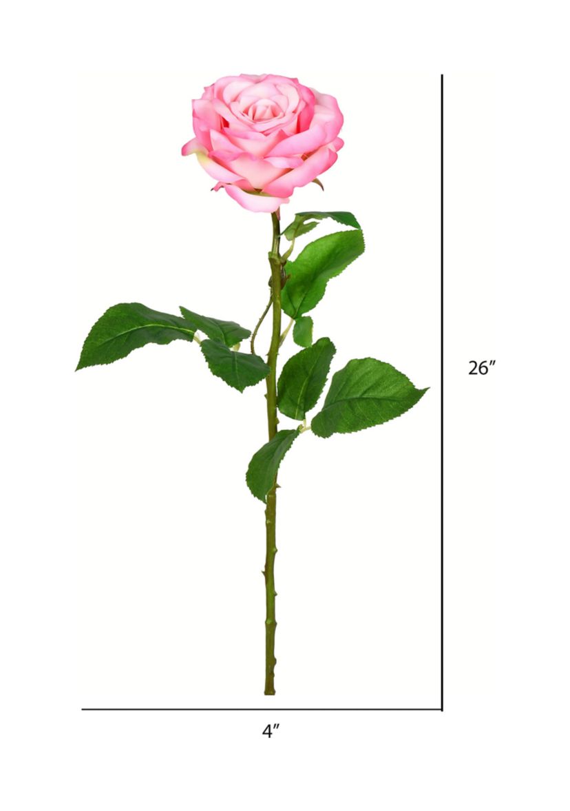 Pale Pink Rose Stem - Set of 6