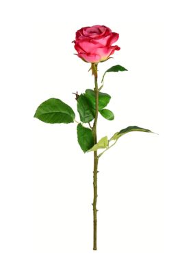 Vickerman Deep Pink Rose Stem - Set of 6