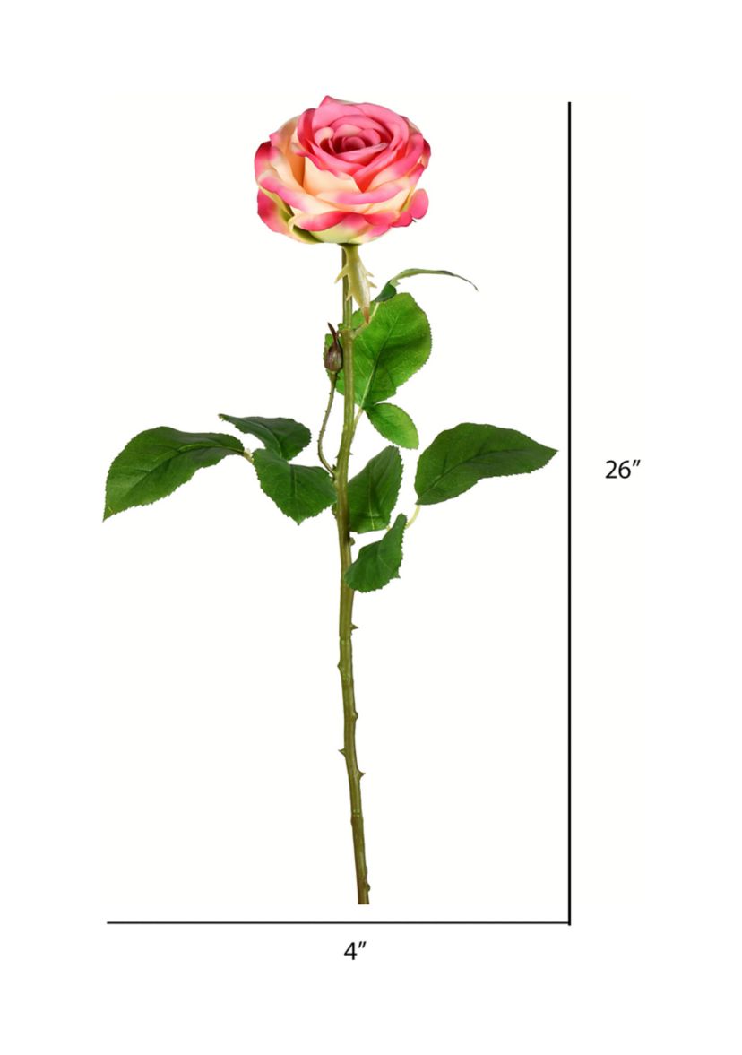 Light Pink Rose Stem - Set of 6