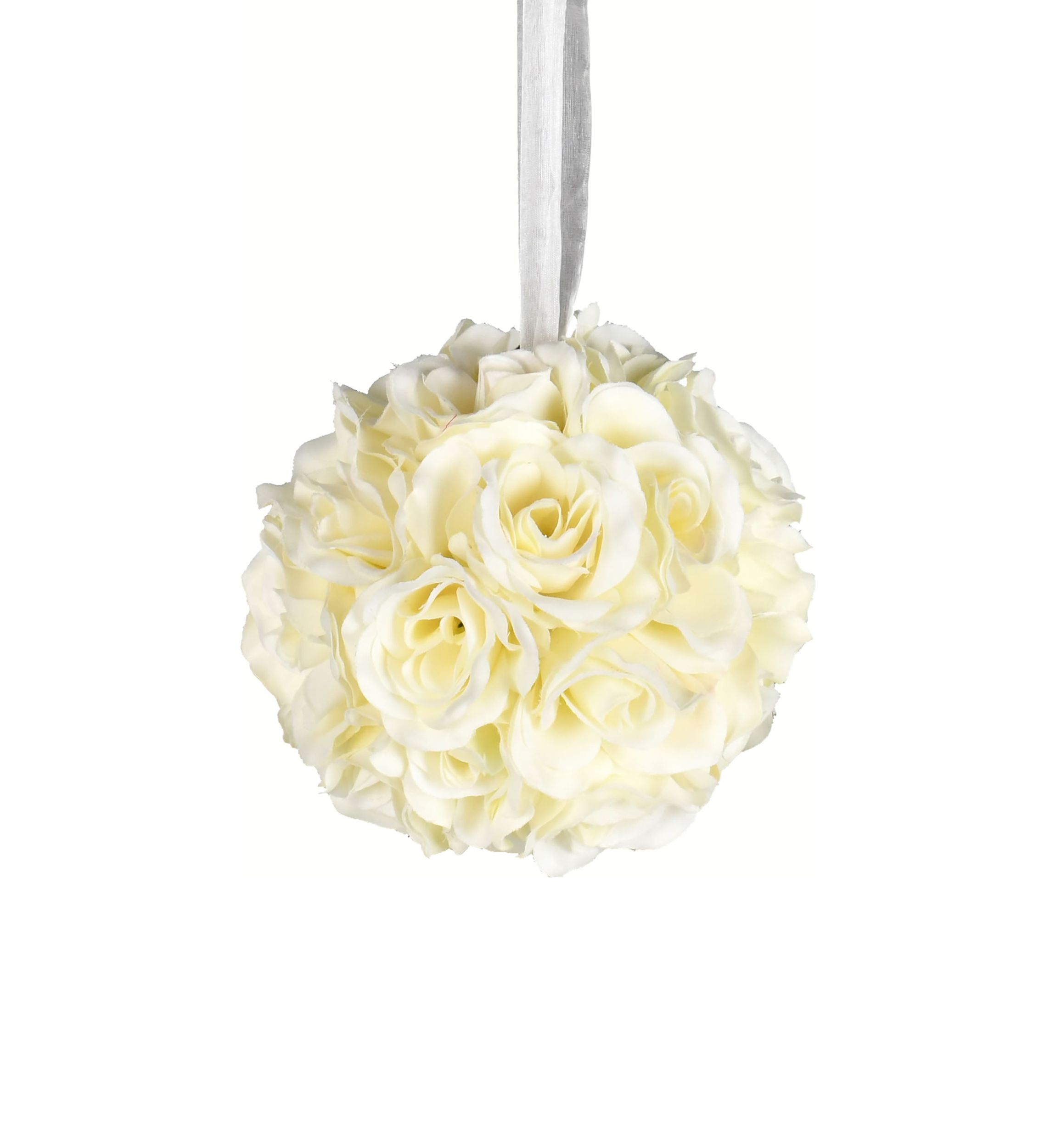 White Rose Ball - Set of 2