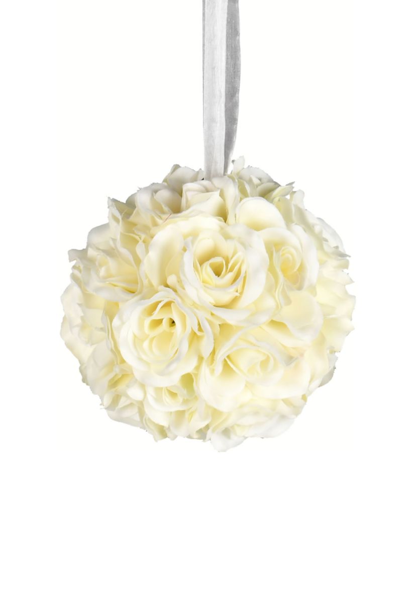 White Rose Ball - Set of 2