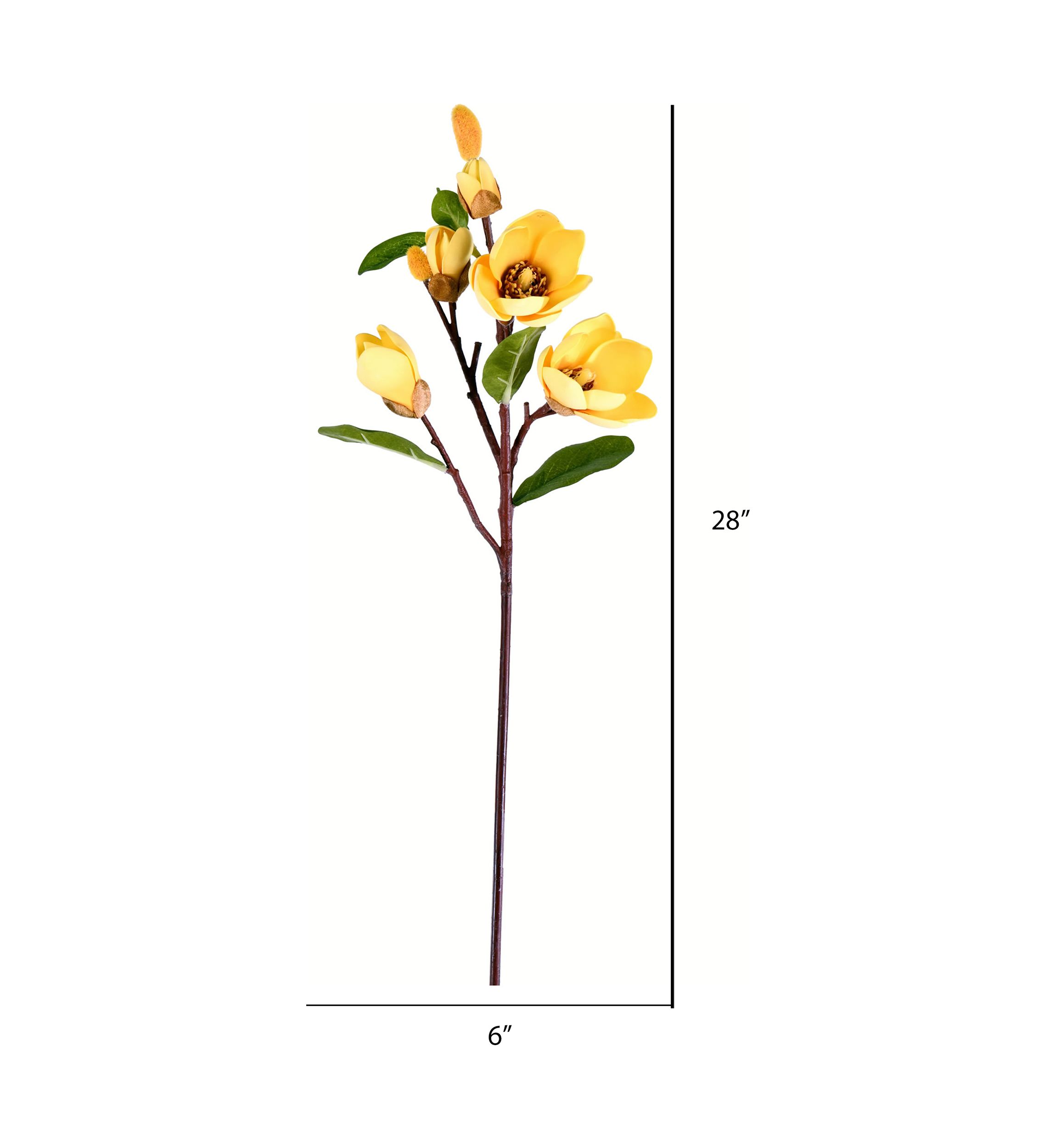 Yellow Magnolia Stem - Set of 3