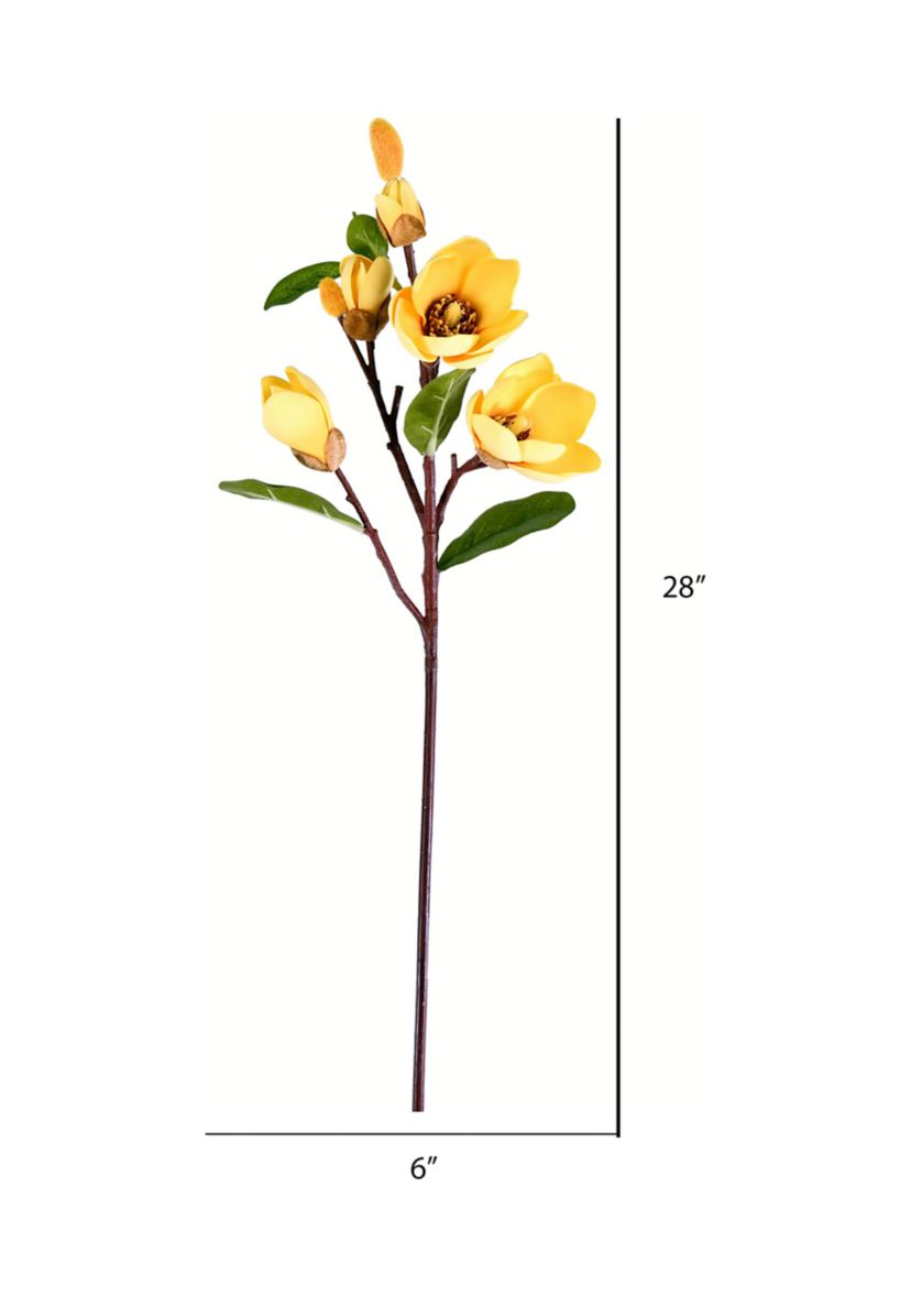 Yellow Magnolia Stem - Set of 3