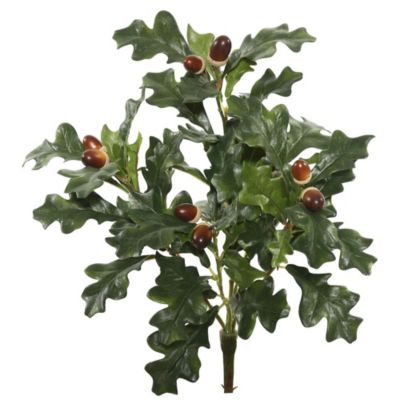 Vickerman 18" Artificial Green Oak Spray. Includes 3 sprays per pack