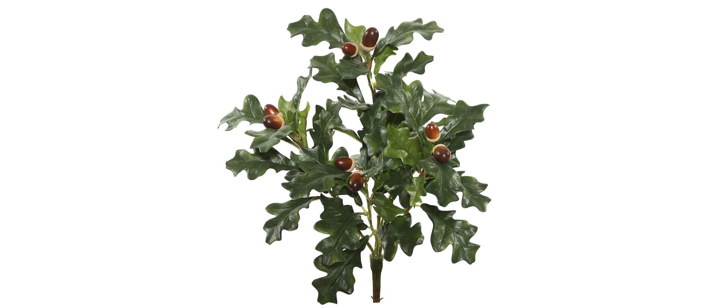 Vickerman 18" Artificial Green Oak Spray. Includes 3 sprays per pack.