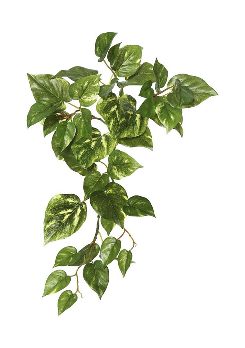 Artificial Pothos Hanging Bush, Set of 3