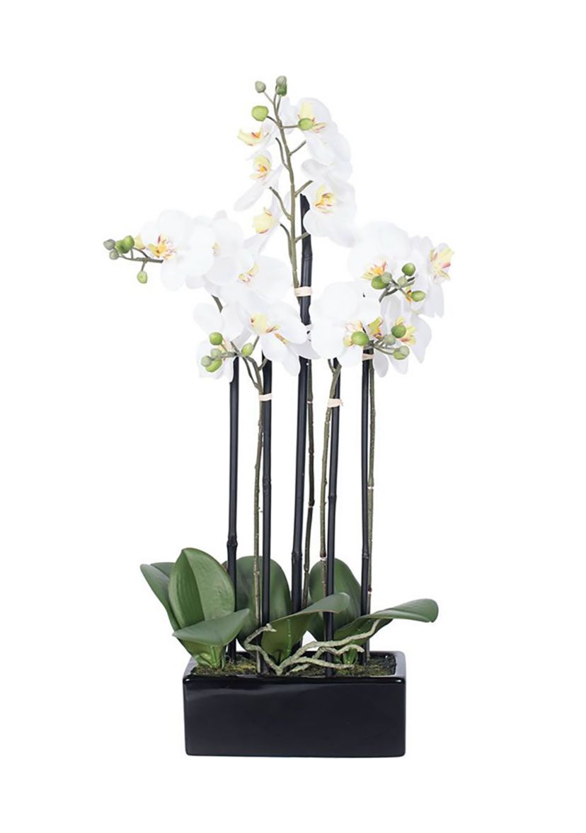 Artificial Potted Orchid.