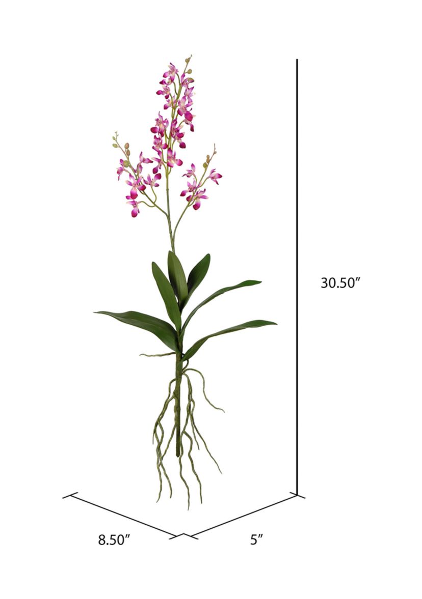 Mini Purple Orchid Spray - Set of 3