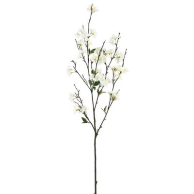 Vickerman 40" Artificial White Cherry Blossom Spray. Includes 3 sprays per pack