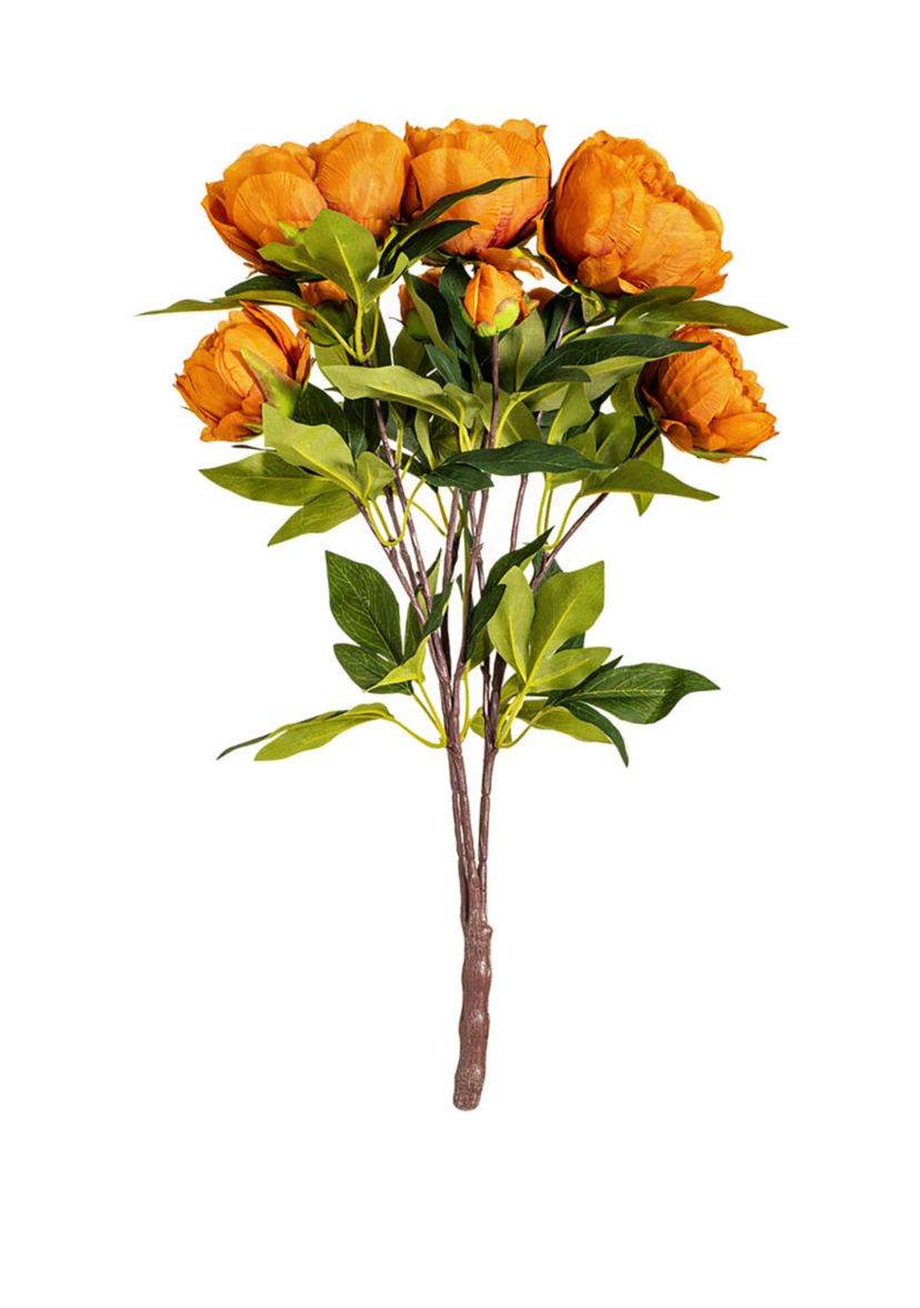 Vickerman 23" Artificial Coffee Peony Spray.