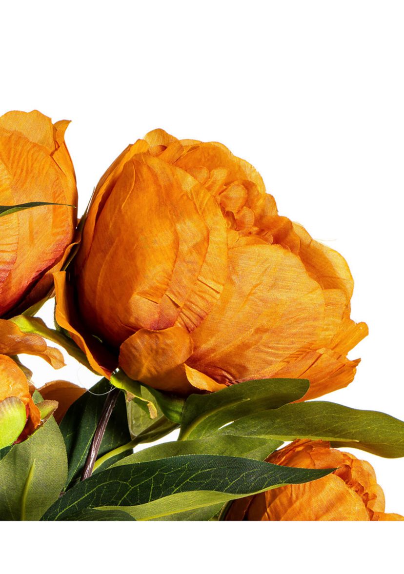 Vickerman 23" Artificial Coffee Peony Spray.