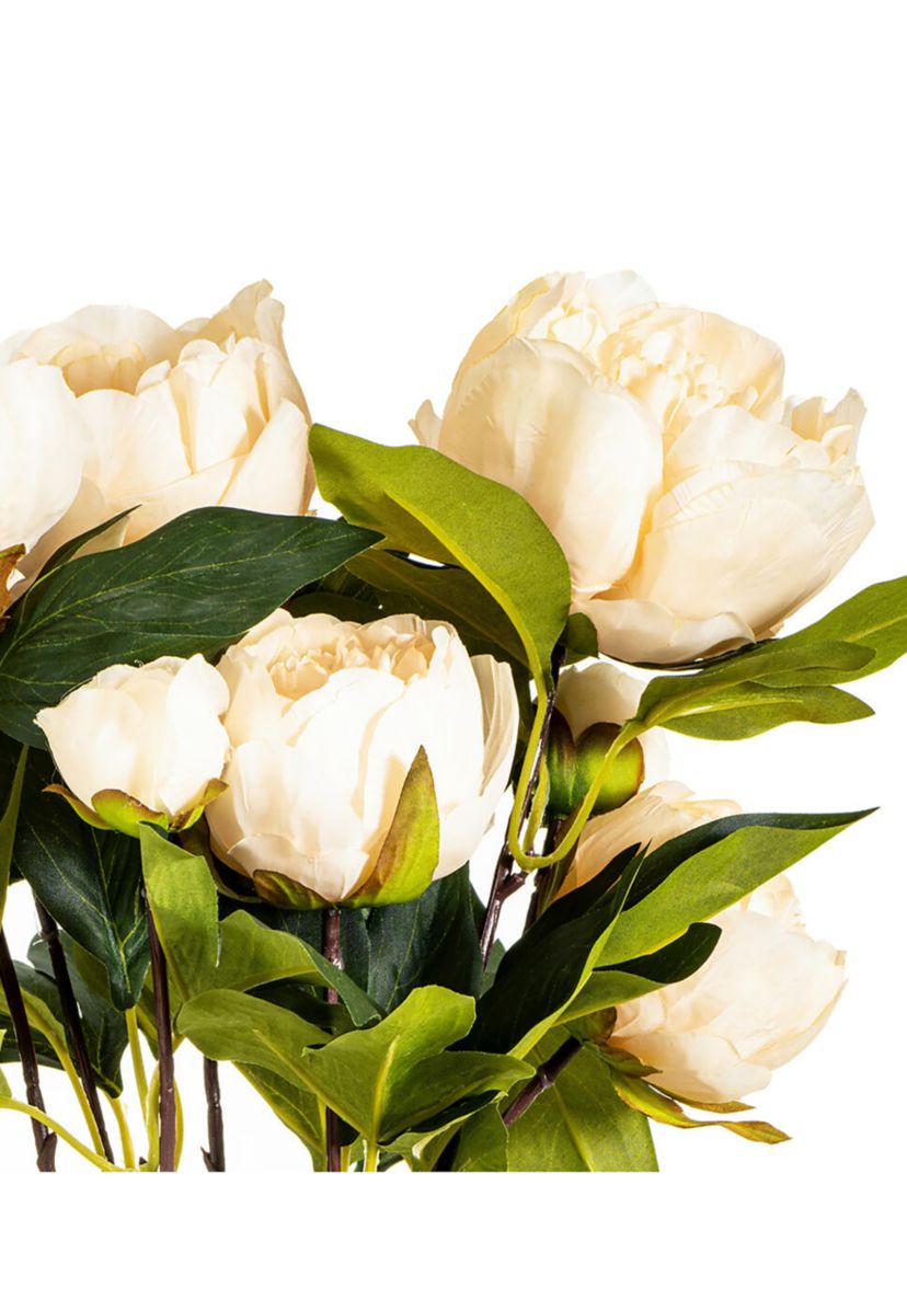 Vickerman 23" Artificial Beige Peony Spray.
