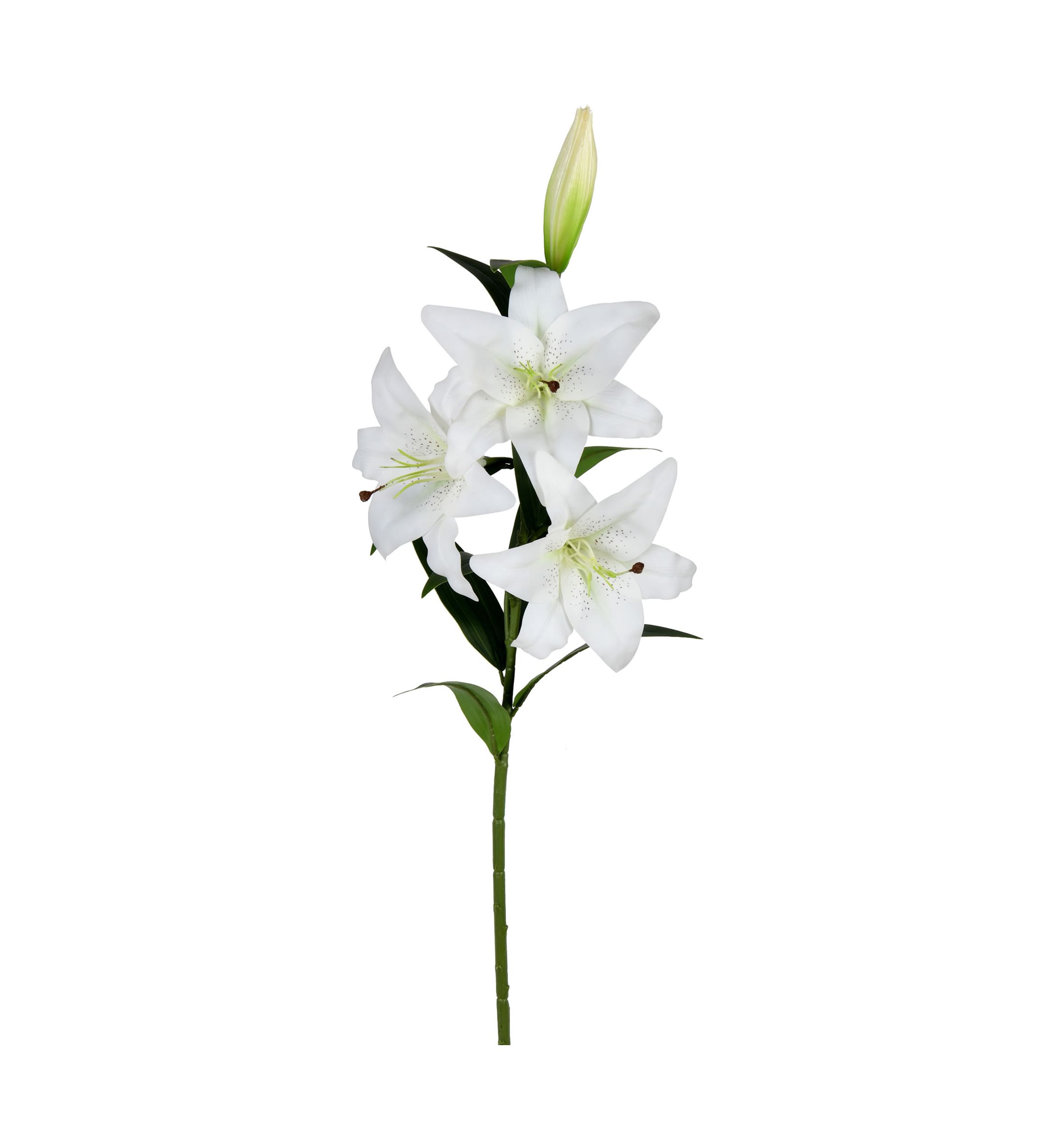 White Real Touch Lily Spray