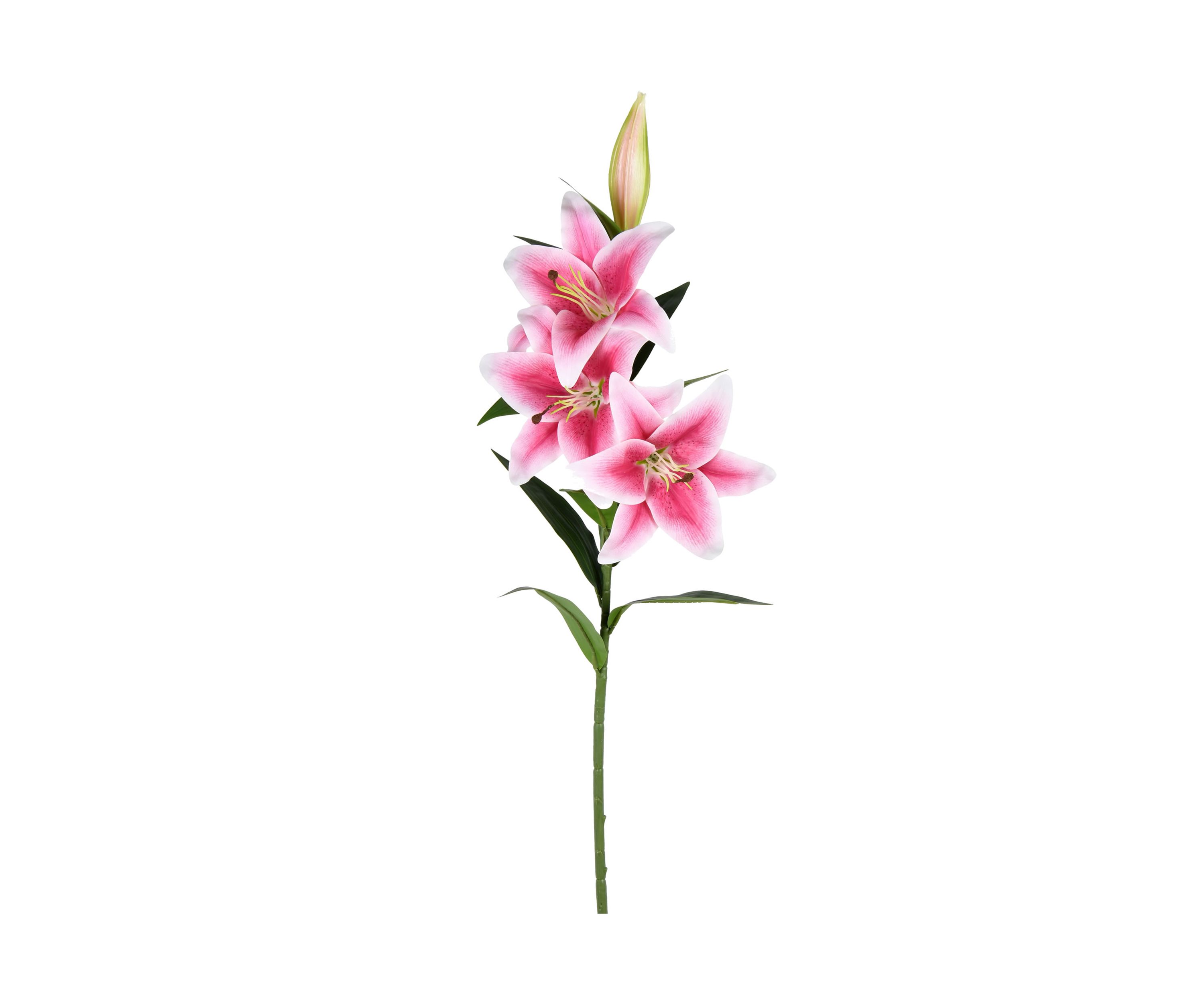 Pink Real Touch Lily Spray