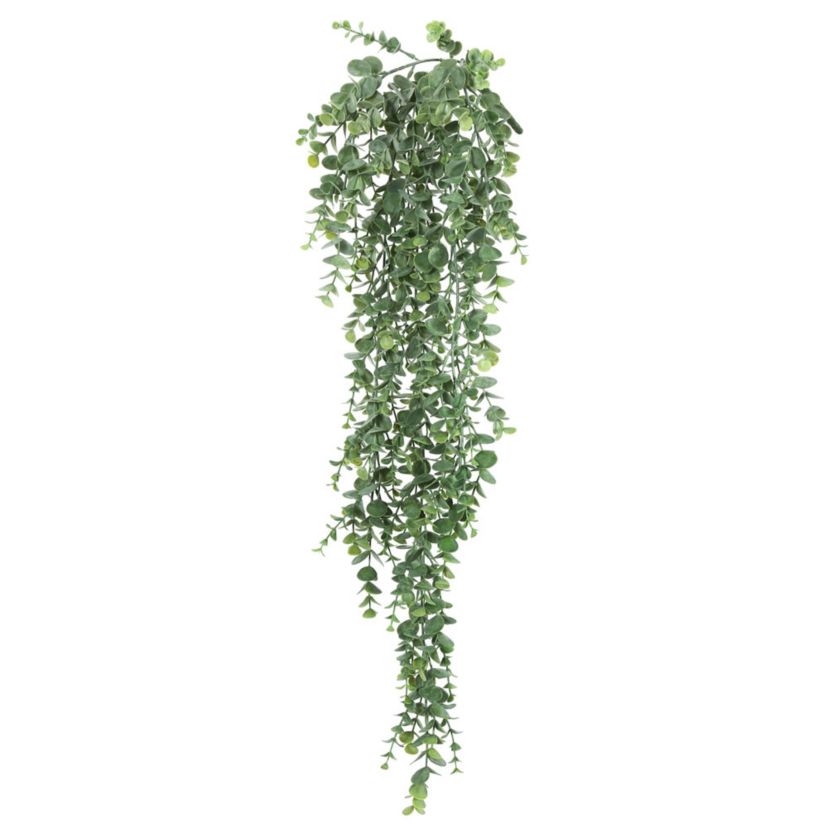 Artificial Hanging Mini Leaf Eucalyptus Bush, Pack of 2