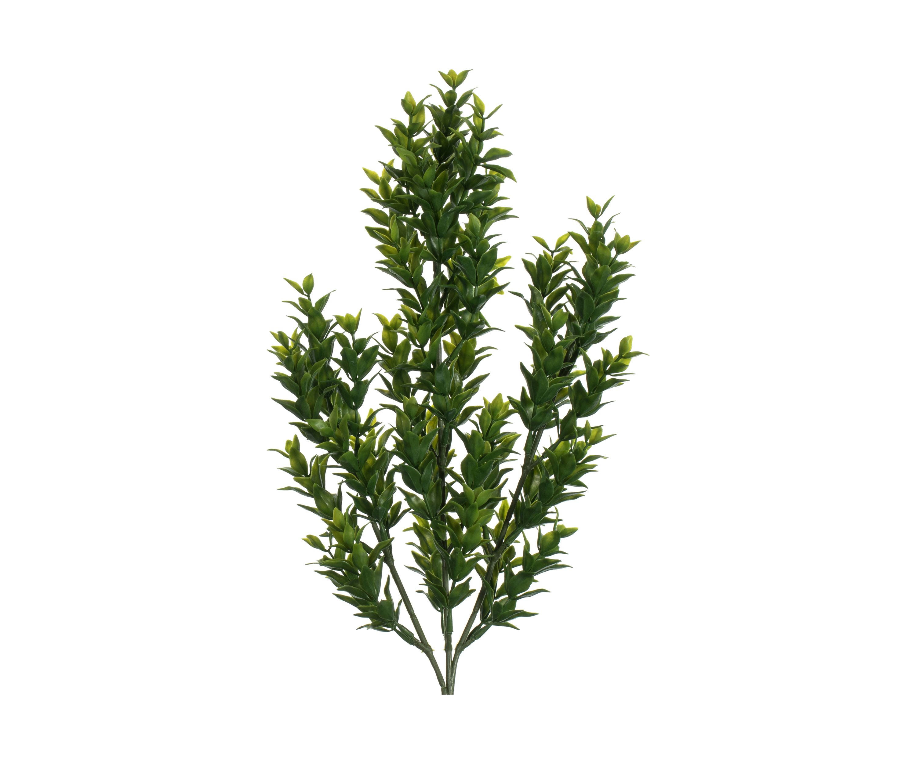 Green Mini Leaf Bush - Set of 4