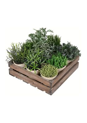 Vickerman Potted Garden Grass, Green