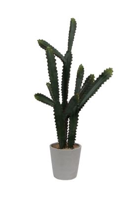 Vickerman Artificial Cactus Plant, Green
