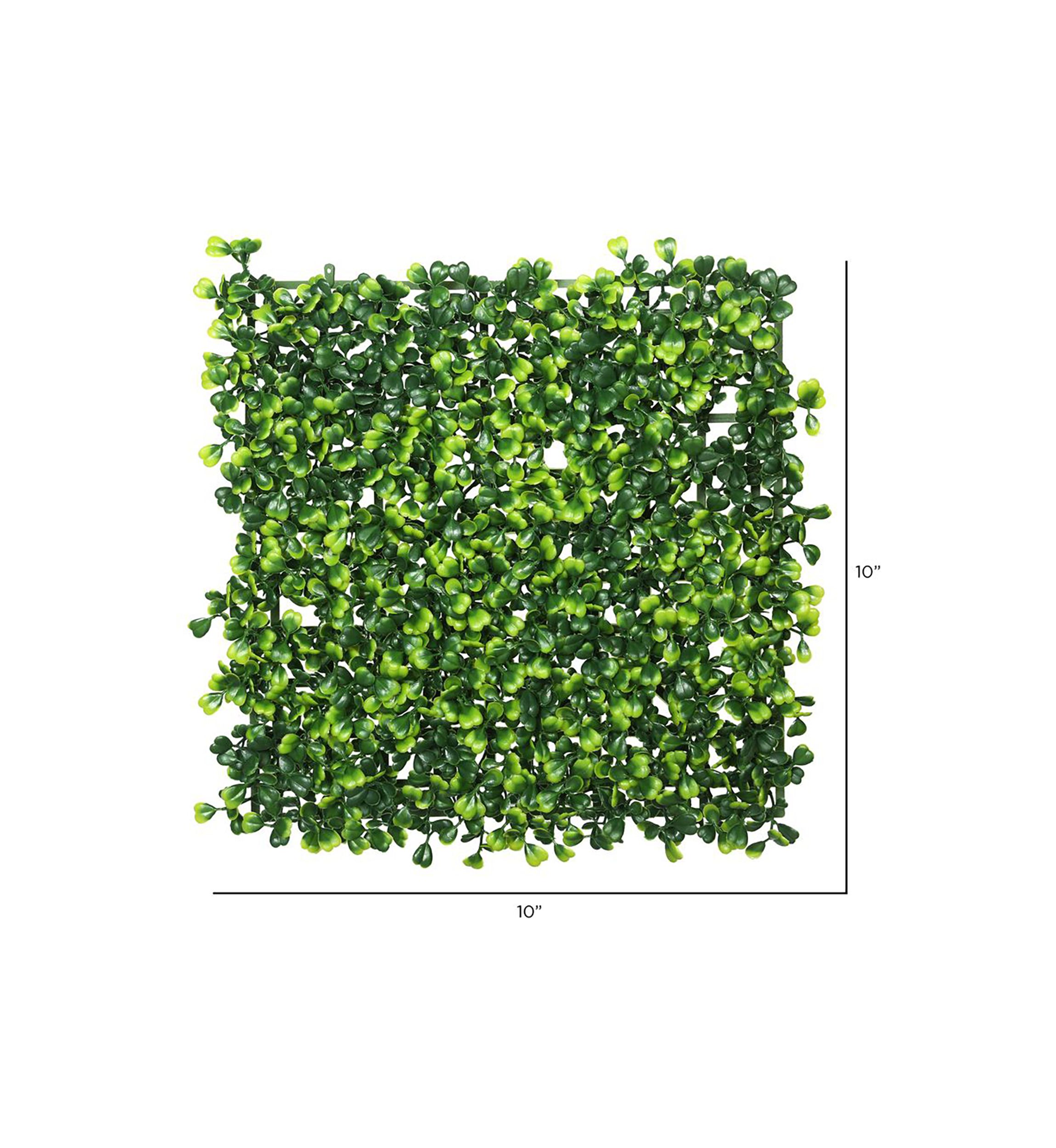 Artificial Square Boxwood Matt, 4 Per Pack.
