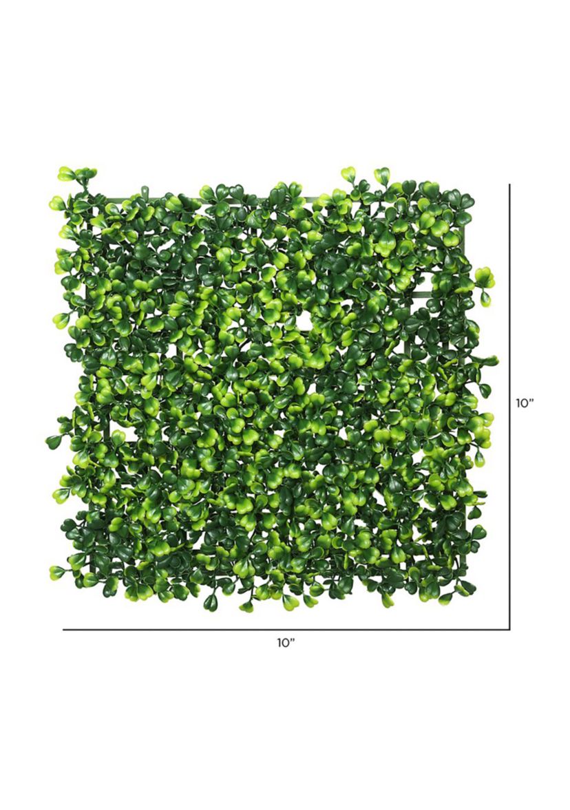 Artificial Square Boxwood Matt, 4 Per Pack.