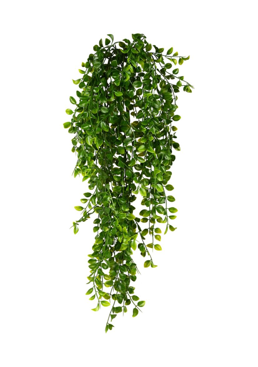 Green Mini Leaf Hanging Bush Set