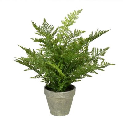 Vickerman 19" Artificial Green Potted Fern